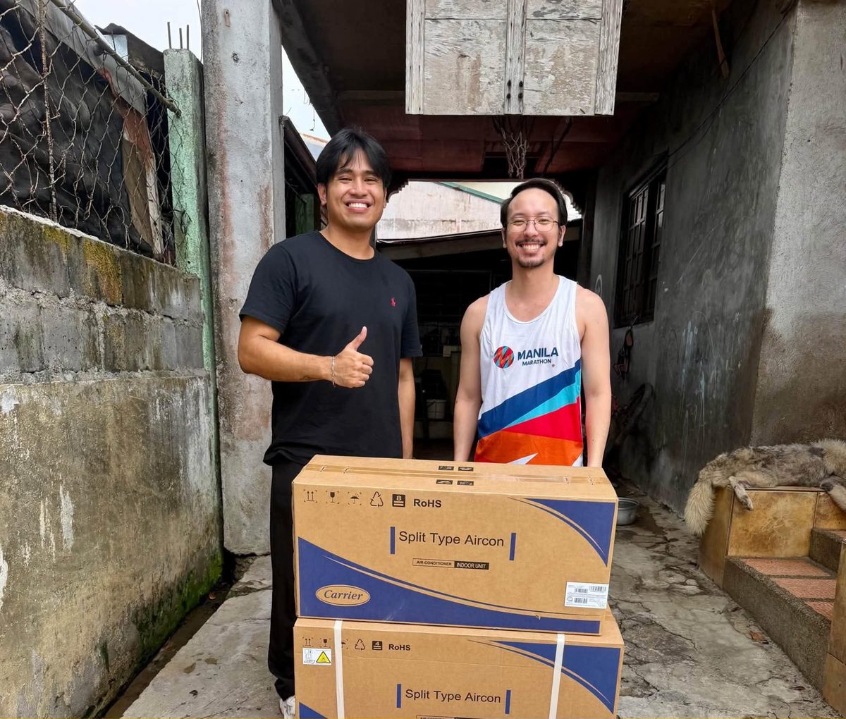 Carrier split-type aircon delivered to a customer