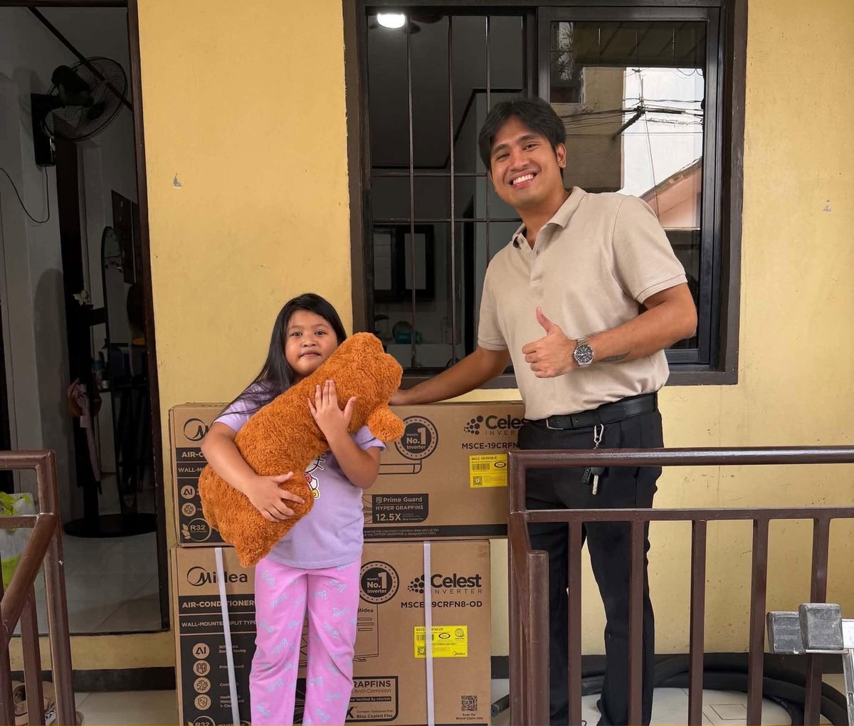 Midea Celest units delivered to a family home