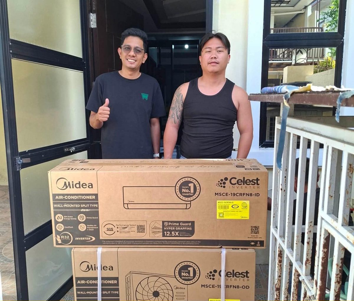 Midea Celest units delivered to a customer