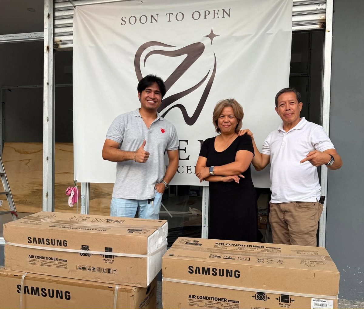 Samsung units delivered to a new dental clinic